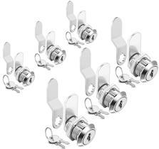 Cabinet Cam Locks Sartatue, liga de zinco de 16 mm, 6 peças com chave semelhante Cabinet Cam Locks Sartatue, liga de zinco de 16 mm, 6 peças com chave semelhante