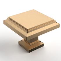 Cabinet Knob Asidrama Champagne Bronze Zinc 3,2 cm, pacote com 5