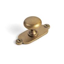 Cabinet Knob Goo-Ki 8611-G013, latão antigo, liga de zinco, pacote com 6