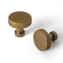 Cabinet Knob Goo-Ki, pacote com 6 unidades, latão antigo, zinco vintage