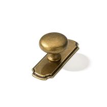 Cabinet Knob khtumeware, placa traseira de 3,2 cm, latão antigo Cabinet Knob khtumeware, placa traseira de 3,2 cm, latão antigo