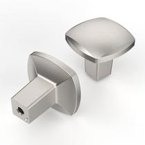 Cabinet Knobs Asidrama, níquel acetinado escovado com zinco, 29 mm, pacote com 10