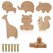 Cabinet Knobs Gold-t Wooden Animal Wood Kids Nursery (6) Cabinet Knobs Gold-t Wooden Animal Wood Kids Nursery (6)
