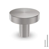 Cabinet Knobs homdiy, pacote com 10 unidades de níquel escovado, 3 cm, redondo