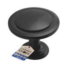 Cabinet Knobs Lifemaster Upgrade 6 peças de 3,2 cm, preto à prova de ferrugem