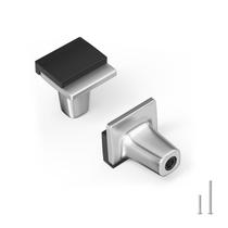 Cabinet Knobs Rergy Brushed Nickel, pacote com 30 unidades, prateadas e pretas