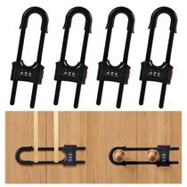 Cabinet Lock yingranlock, pacote com 4 unidades, segurança infantil em forma de U Cabinet Lock yingranlock, pacote com 4 unidades, segurança infantil em forma de U