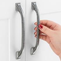 Cabinet Pull ASKANO Antique Iron Arch, furo de 128 mm, pacote com 10