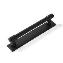 Cabinet Pull Backplate khtumeware, pacote com 5 unidades, 128 mm, preto central