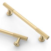 Cabinet Pulls Asidrama Brushed Gold 128 mm, pacote com 10