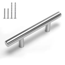 Cabinet Pulls Homdiy em aço inoxidável escovado, pacote com 30