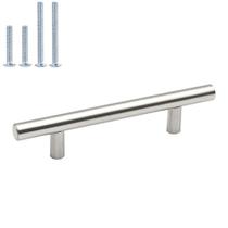 Cabinet Pulls homdiy HD201SN em aço inoxidável 19 cm, níquel escovado