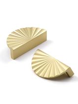 Cabinet Pulls JIASENBAO, pacote com 10 unidades, liga de zinco dourado escovado, 7,5 cm