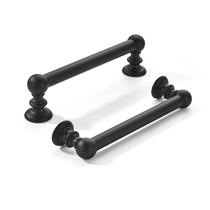 Cabinet Pulls khtumeware de 4 polegadas Hole Center Black, pacote com 2