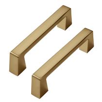 Cabinet Pulls khtumeware, latão escovado dourado, pacote com 10, 96 mm Cabinet Pulls khtumeware, latão escovado dourado, pacote com 10, 96 mm