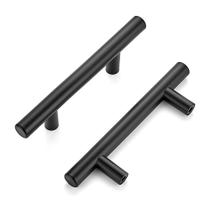 Cabinet Pulls Ravinte de 12,7 cm em aço inoxidável preto fosco