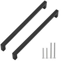 Cabinet Pulls Redunest Matte Black 288 mm, pacote com 20