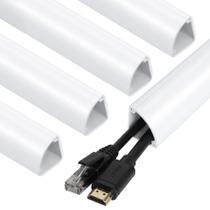 Cable Concealer ZHiYo Corner Cord Cover 85 polegadas branca x5