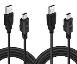 Cable de carga BATSOEASY de 3 metros USB 2.0 Tipo A a Mini B para PS3
