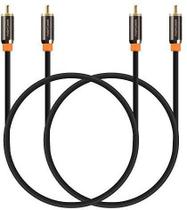 Cable Digital de Audio Coaxial FosPower 6ft/2 Paquetes RCA Macho a Macho