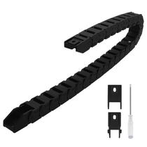 Cable Drag Chain Lmioetool R28 15 mm x 15 mm preta 1 m de comprimento