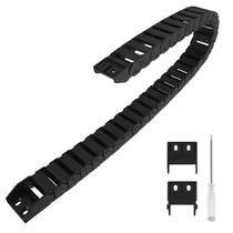 Cable Drag Chain Lmioetool R38 15 mm x 30 mm preta de 1 m de comprimento