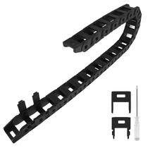 Cable Drag Chain Lmioetool R38 18 mm x 25 mm preta de 1 m de comprimento
