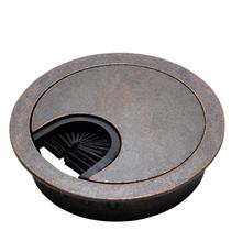 Cable Grommet Desunia Antique Bronze Metal, 60 mm, furo, pacote com 5