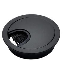 Cable Grommet Desunia Matte Black Metal 60 mm (2 3/8) com orifício Cable Grommet Desunia Matte Black Metal 60 mm (2 3/8) com orifício