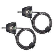 Cable Lock Master Lock Black Python 8417T, pacote com 2 unidades
