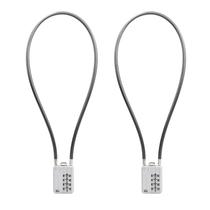 Cable Lock SISAV SISAV-031 50 cm, combinação de 4 dígitos, prata, pacote com 2