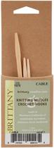 Cable Needles Brittany Natural, pacote com 1