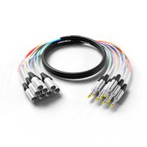 Cable Snake PRORECK de 8 Canales Blindado 3 m TRS a XLR Macho Cable Snake PRORECK de 8 Canales Blindado 3 m TRS a XLR Macho
