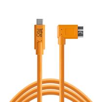 Cable Tether Tools TetherPro USB-C para 3.0 Micro-B em ângulo reto