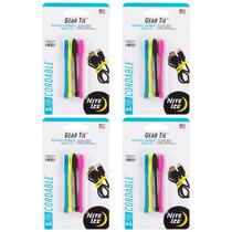 Cable Tie Nite Ize Gear Tie, borracha reutilizável de 3 polegadas, 16 unidades