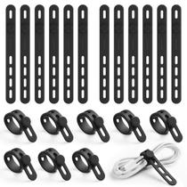 Cable Ties Cord Organizer Lamicall, silicone reutilizável, pacote com 20