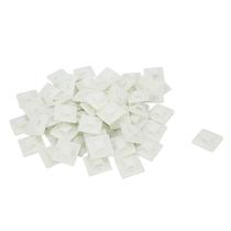 Cable Zip Tie Suporta Bitray 25x25mm, autoadesivo, branco, 100 unidades