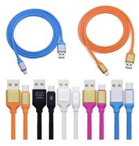 Cabo 1.5m Usb Com Entrada Usb Saída V8/ MICRO - COLORIDO