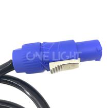 Cabo 1 metro powercon azul / branco