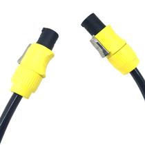 Cabo 1 metro powercon outdoor amarelo / amarelo