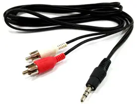 Cabo 1 p2 estereo + 2 rca - 1,8 metros