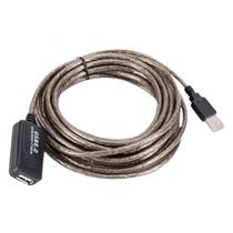 Cabo 10M Extensor Usb 2.0 Ativo Amplificado 10 Metros Preto