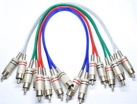 Cabo 2+2 Rca 30cm Metal Blindado Profissional Home Theate Cabo 2+2 Rca 30cm Metal Blindado Profissional Home Theate