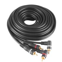 Cabo 2+2 RCA 5mt 90º Preto Ouro Profissional Kx3 Cabo 2+2 RCA 5mt 90º Preto Ouro Profissional Kx3