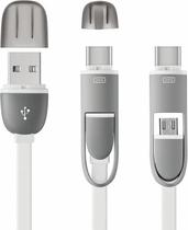 Cabo 2 Em 1 Tipo-C Micro Usb 1.5M Celular Multilaser Wi351