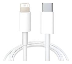 Cabo 2 metros Carregador Lightning Tipo-C Compativel iPhone 5 6 7 8 X 11 12 13