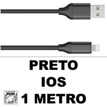 Cabo 2 Metros Carregador Silicone 1 e 2 Metros Colorido Iphone V8 e Type - C Turbo Rápido Premium