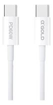 Cabo 2 Metros Duplo Usb-c Compativel Iphone, Macbook, Ipad A'gold Turbo 60w Cb105 Original Cabo 2 Metros Duplo Usb-c Compativel Iphone, Macbook, Ipad A'gold Turbo 60w Cb105 Original