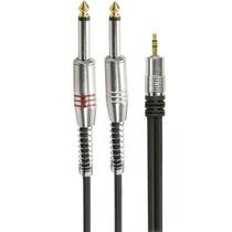 Cabo 2 P10 Mono X P2 Estereo Dourado 1,8Mt Mxt
