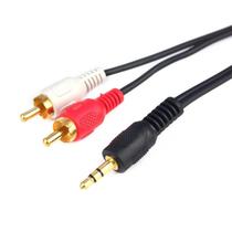 Cabo 2 Rca + 1 P2 Estéreo Dourado 1,8 F108